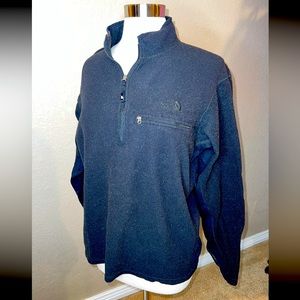 North face men’s XL black quarter zip